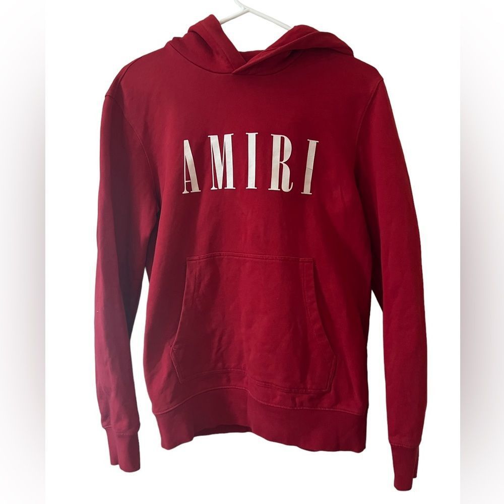 AMIRI hooded sweatshirt.